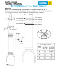 Load image into Gallery viewer, 24-300872 &amp; 24-233354 Bilstein Front 2.6&quot; &amp; Rear 5100 Series Shock Set for 2019-2023 Ram 1500 4WD / RWD