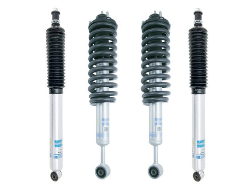 Bilstein Fully Assembled Front 24-324359 Shocks and 24-186728 Rear 5100's for Toyota Tacoma 2005-2015; READY TO BOLT ON