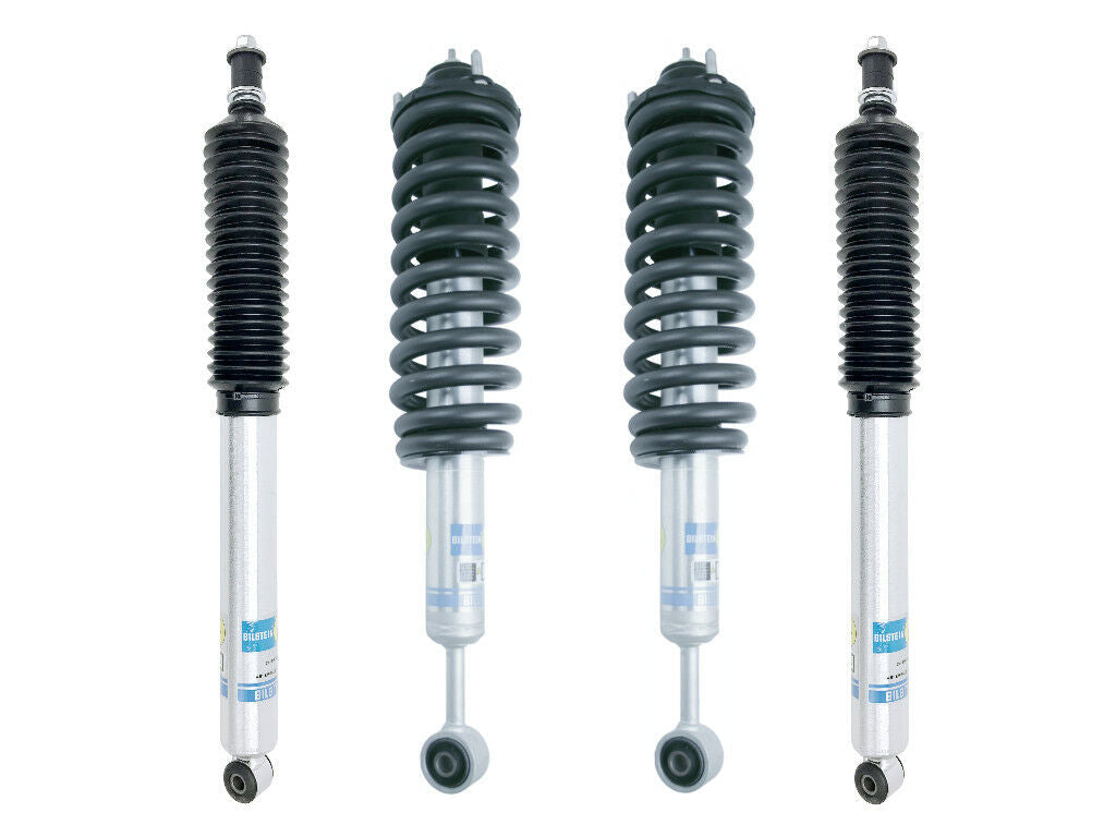 24-324359 Bilstein Fully Assembled Front Shocks and 24-186728 Rear 5100's for Toyota Tacoma 2005-2015; READY TO BOLT ON