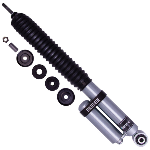 Bilstein Rear 5160 Shock Absorber Collapsed Length: (IN) 15.69 Extended Length: (IN)  25.75 Travel: (IN) 10.06 Lower Mount: Eye 14.1mm Upper Mount: Stem Monotube Zinc Plated Rear Left 5160 Remote Res Shock for Ram 1500 Free Shipping in the Lower 48 United States  Old Bilstein Part Number: Bilstein 25-299946 Bilstein B8 5160 remote reservoir shock absorbers are designed as a direct fit 