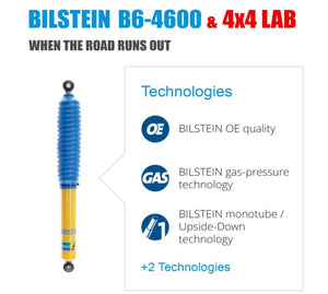 24-065009 Bilstein B6 4600 Series Monotube Gas OEM Heavy Duty Shock Absorber