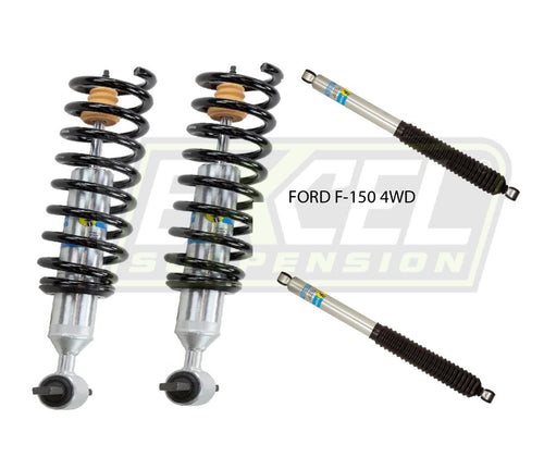 47-323841 Bilstein B8 6112 Leveling Kit & Rear 5100 Series Shocks for 2021-2022 Ford F-150 4WD