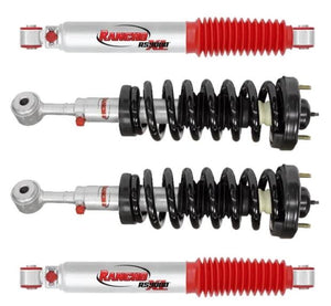 Rancho Quicklift Leveling Strut RS999910 & RS999286 RS9000XL Adjustable Shocks Set for 2004-2008 Ford F150 4WD with 2.5" lift